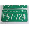 Image 3 : Pair of Saskatchewan 1969 License Plates