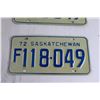 Image 3 : Pair of Saskatchewan 1972 Farm License Plates