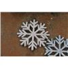 Image 2 : * (22) Glittery Snowflake Decorations