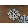 Image 2 : * (22) Glittery Snowflake Decorations