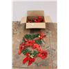Image 1 : * (10+) Assorted Poinsettia-esque Decorations