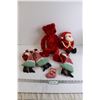 Image 1 : (5) Christmas Plushies, Stocking Ornament