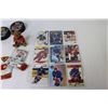 Image 4 : Fleury Bammer Bear - Lanny McDonald Card - Calgary Flames Figurine & Jersey - Painted Pucks -