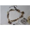 Image 2 : (15) Pieces of Costume Jewelry - Necklaces - Brooch - Jewelry Beads - Bracelet - Earrings