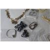 Image 6 : (15) Pieces of Costume Jewelry - Necklaces - Brooch - Jewelry Beads - Bracelet - Earrings
