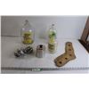 Image 1 : (3) Vintage Glass Bottles, Shoe Stretchers, Misc.