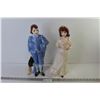 Image 1 : (2) Ceramic Statues - Blue Boy and Pink Lady (Made in Holland - 16"tall)