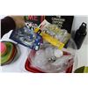 Image 9 : Light Bulbs 20 & 60w - Pie Tins - (2) Atlases - Plastic Food Slicer - Ikea Plastic Dishes - Tupperwa