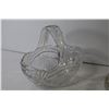 Image 6 : Crystal Basket - Crystal Ashtray - Crystal Snifter Glasses - Unique Glass Gravy Dish?