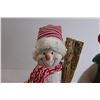 Image 2 : (2) Christmas Snowman Figurines