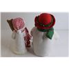 Image 6 : (2) Christmas Snowman Figurines