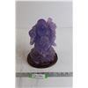 Image 1 : Purple Resin Buddha Decoration