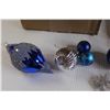 Image 2 : (25+) Assorted Christmas Ornaments, (2) Tablecloths, Garland