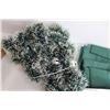 Image 7 : (25+) Assorted Christmas Ornaments, (2) Tablecloths, Garland