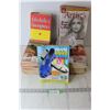 Image 1 : Assortment of Magazines, Tin, Alcoholics Anonymous Book, Wire Basket