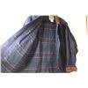 Image 2 : * Blue Jacket w/ Plaid Lining & Corduroy Collar and Sleeve Cuffs, Size 10-12