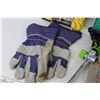 Image 4 : (2) Pair of Work Gloves - (2) Packs of Diamond Braid Rope (NIB) - Lawn Spike in Sprinkler