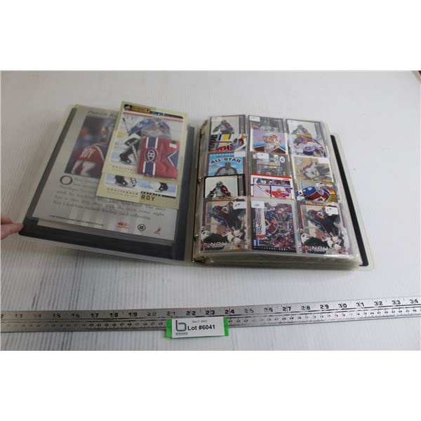 Binder of (377) Patrick Roy Hockey Cards