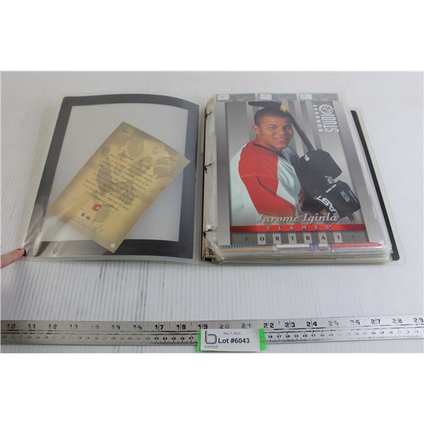 Binder of (223) Jarome Iginla Hockey Cards