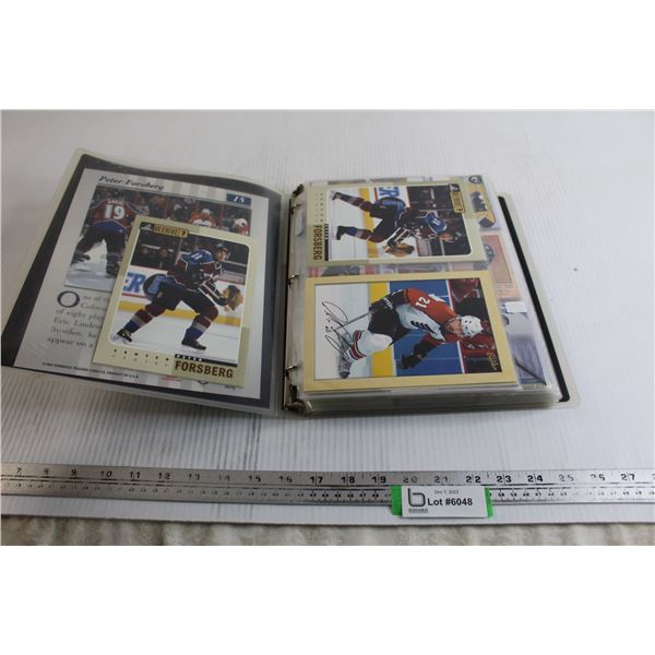 Binder of (381) Peter Forsberg Hockey Cards