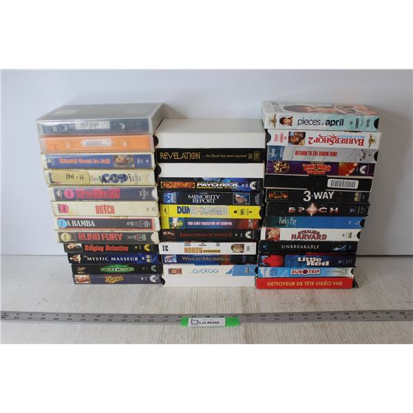 (37) VHS Tapes - Various Movies