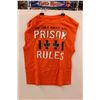 Image 2 : (2) Tee Shirts - Prison Rules & Russell Green Size L