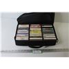 Image 1 : Case of Cassette Tapes - Country - Blues - Jazz (zipper handles broken)