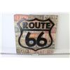 Image 1 : Route 66 Wooden Sign (18" x 18")