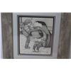 Image 8 : (3) Framed Prints - Country Setting Kids Peeing - Cows in House