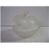 Image 2 : Easter Frosted Glass Rabbit on a Nest Candy Dish