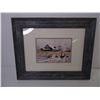 Image 2 : (2) Framed Prints-"Country Geese" and "Best Buddies"