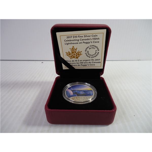 Royal Canadian Mint 2017 $10 Fine Silver Coin-Canada's 150th at Peggy's Cove