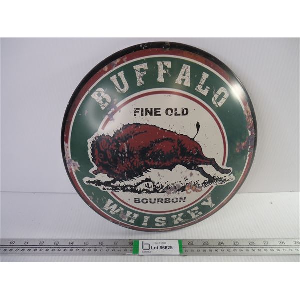 Replica Buffalo Bourbon Whiskey Sign