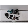 Image 1 : (2) Fishing Reels (Both Spin Freely and Well) (1) Bag of Reel Parts