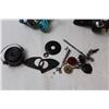 Image 6 : (2) Fishing Reels (Both Spin Freely and Well) (1) Bag of Reel Parts