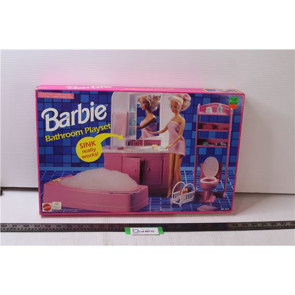 Barbie Bathroom Playset Kit - As Is