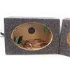 Image 2 : (2) Speaker Boxes w/ Wire (Speaker size 9" x 8" x 6")