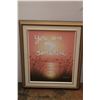 Image 2 : * You Are My Sunshine Framed Painting - 21 1/4" x 25 1/2", Wooden Frame - 24 1/4" x 28 1/4"