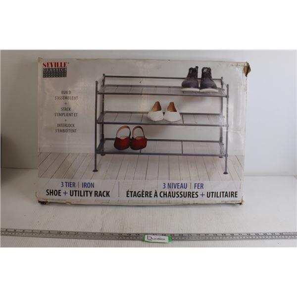 3-Tier Iron Shoe + Utility Rack - Sealed, NIB