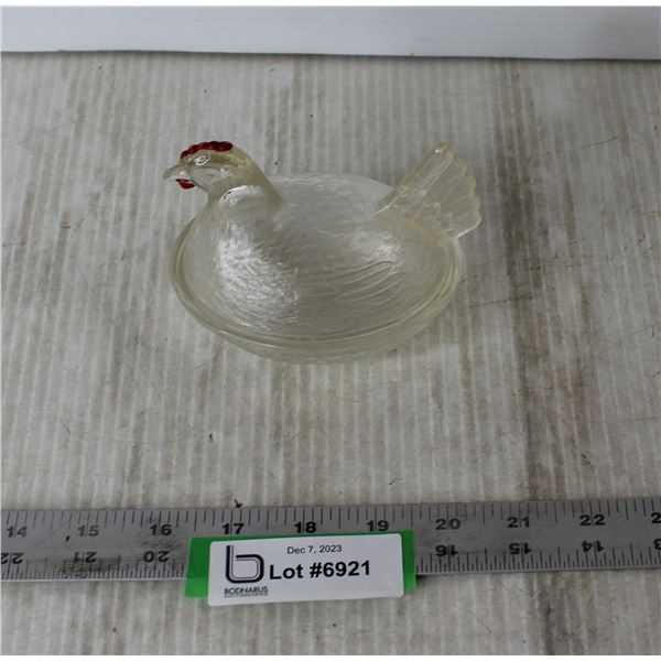 Glass Nesting Hen