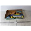 Image 1 : Ahearn Model Railroad Car - Centerflow Hopper, Toy Cars - 3 Are Hotwheels, Postcards, Wooden Tray
