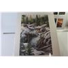 Image 3 : Framed Post Cards (20" x 16") - Print Deer Above Creek Falls (17 1/4" x 24 1/4")