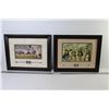 Image 1 : (2) Framed Indigenous Themed Prints w/Indian Head Nickels (16 1/4" x 13 1/4")