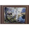 Image 3 : (2) Framed Prints - Moose Near Creek - Chickens