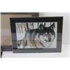 Image 2 : (2) Frames - Print of Wolf - (2) Framed Ranahans Tickets - Calgary Stampede