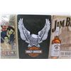 Image 3 : (3) Tin Signs (12" x 8") - Jim Beam, Harley Davidson