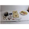 Image 1 : (2) Picture Frames, Decorative Plate, (20+) Pieces Costume Jewelry