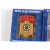 Image 2 : (4) NHL Boston Bruins Christmas Ornaments