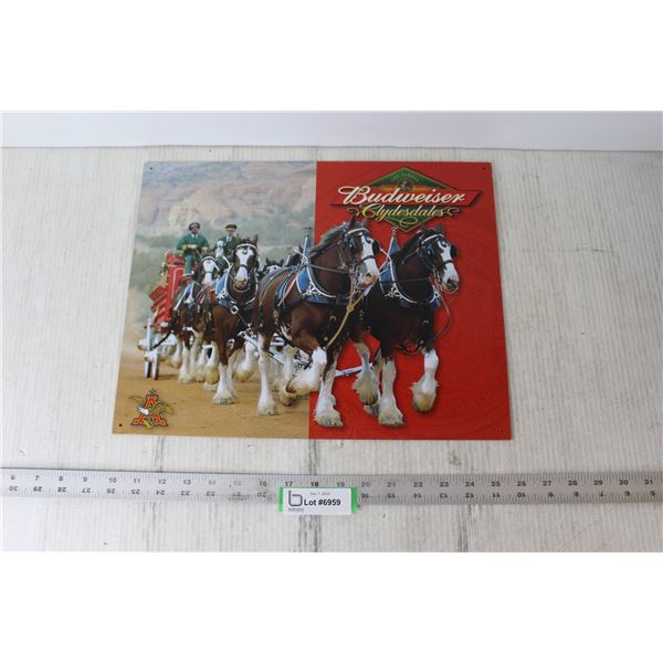 Budweiser Clydesdales Metal Sign