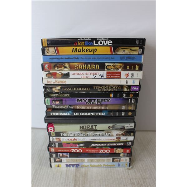 (20) DVD's - A Lot Like Love, Blue Thunder, etc.